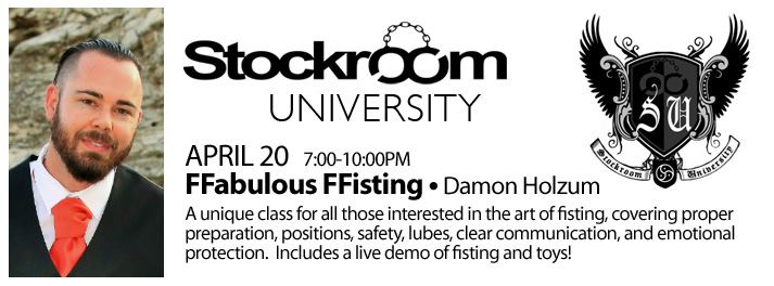 Stockroom University : FFabulous FFisting w/ Damon Holzum